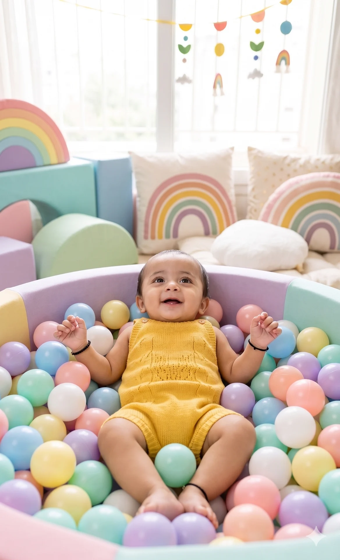 Rainbow Ball Pit Fun