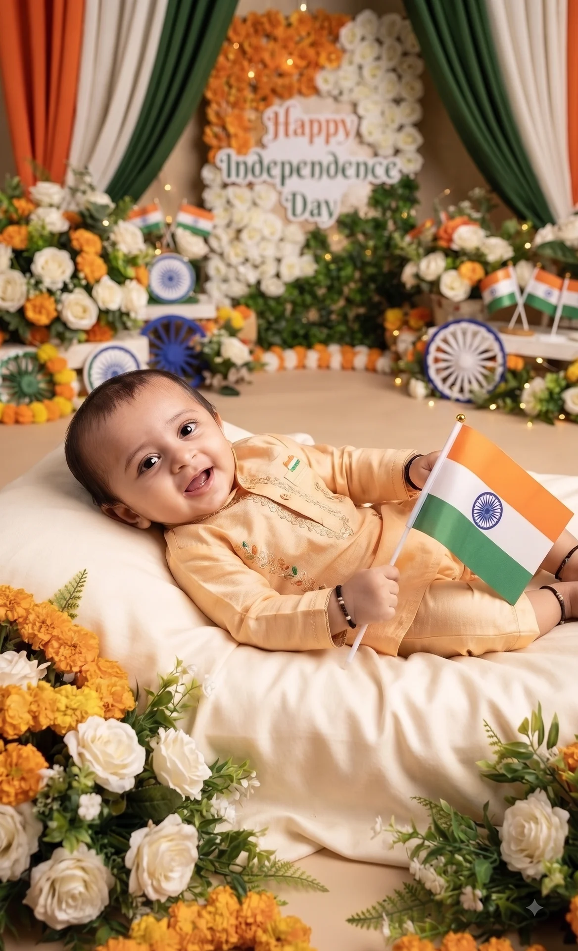 Tiranga Floral Portrait